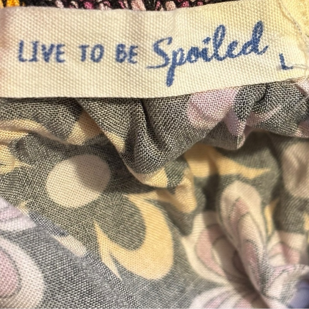 Live to be Spoiled Women's Floral Mini Dress Size Large - Picture 5 of 6